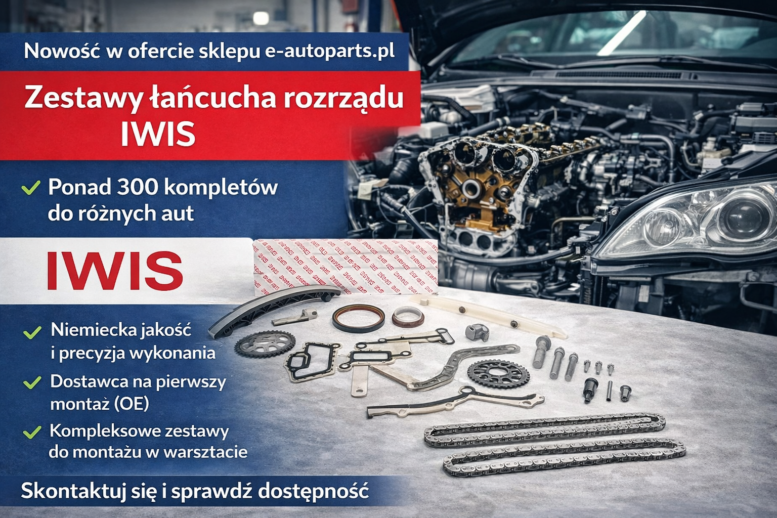 Zestawy rozrządów łańcuchowych IWIS